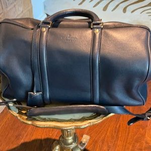 Louis Vuitton navy blue leather Sophia Coppola Speedy collection.